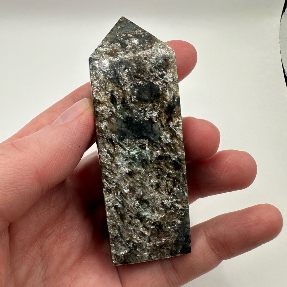 Natural Mica x Quartz Crystal Tower